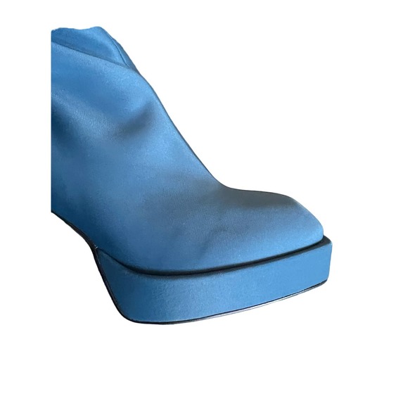 Jeffrey Campbell Dauphin Boots Blue sz 7.5 Y2K 90’s Platform - Picture 5 of 5